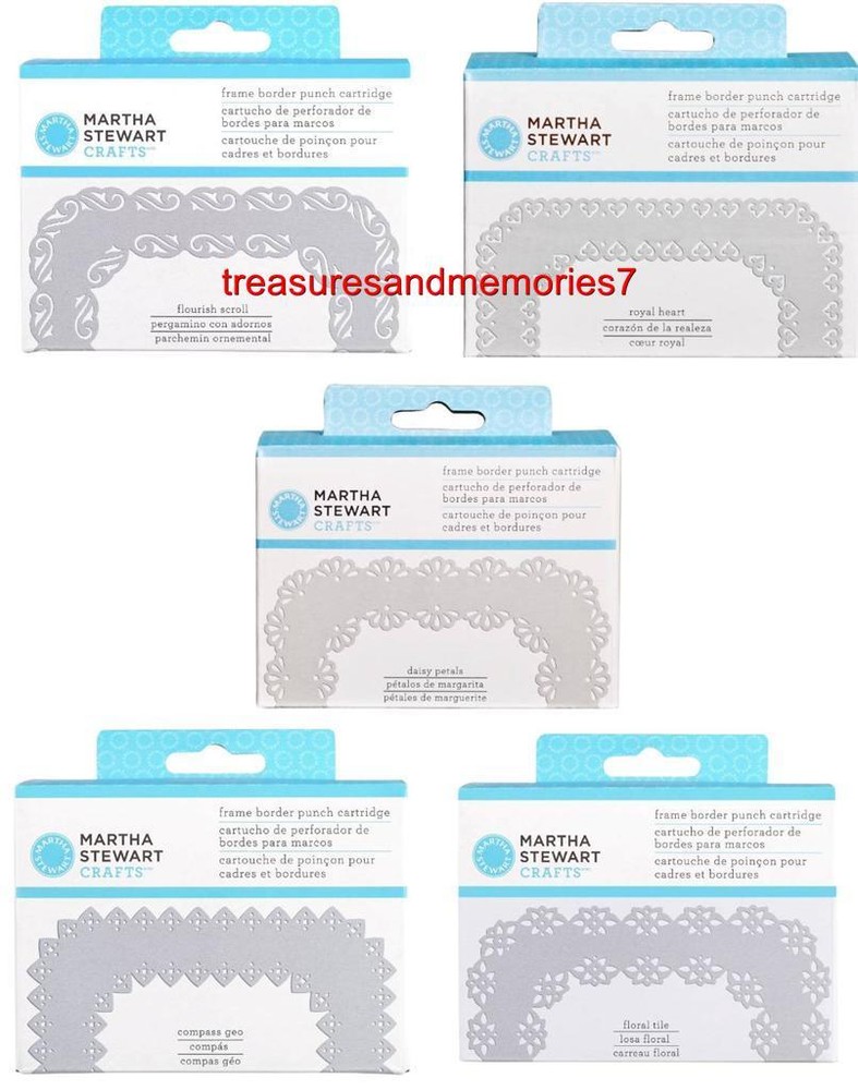 Martha Stewart Crafts FRAME BORDER PUNCH CARTRIDGE You Choose Your Design! New!