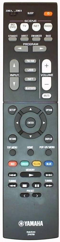 NEW Yamaha ZP457800 RAV534 RXV-579 Original OEM A/V Replacement Remote Control