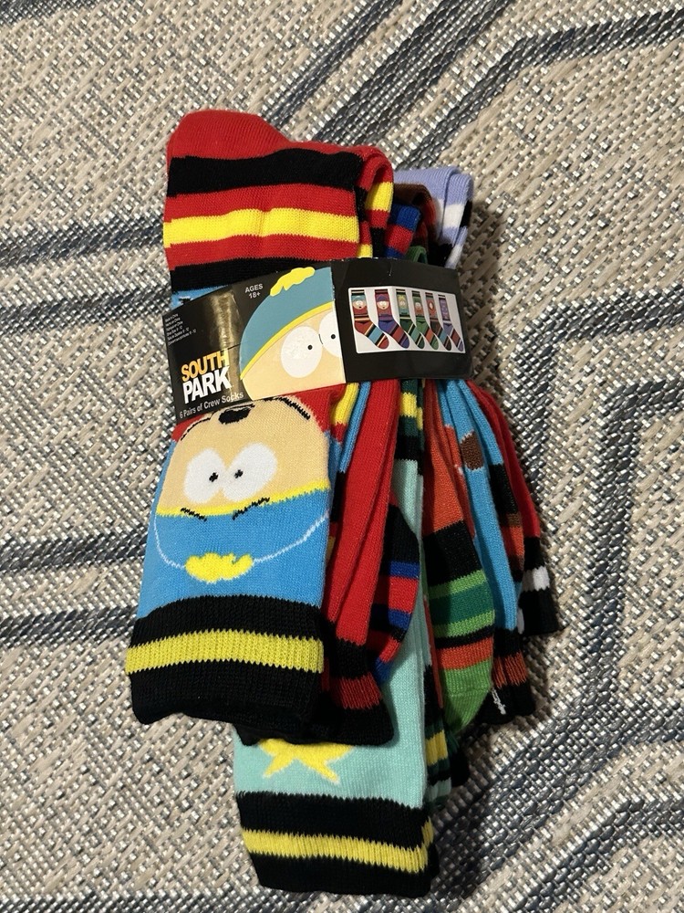 South Park 6-Pack Crew Socks Multi-Color