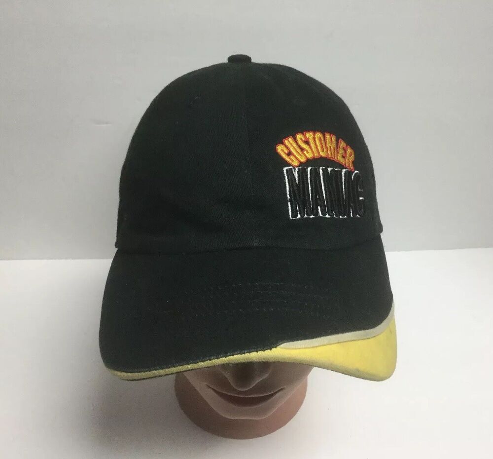 Customer Maniac Logo hat Black Baseball Trucker Cap strap back StreetWear-image