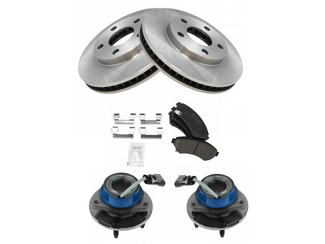 Front Brake Pad and Rotor and Wheel Hub Kit fits Venture 1997-2005 FWD 35FQQN