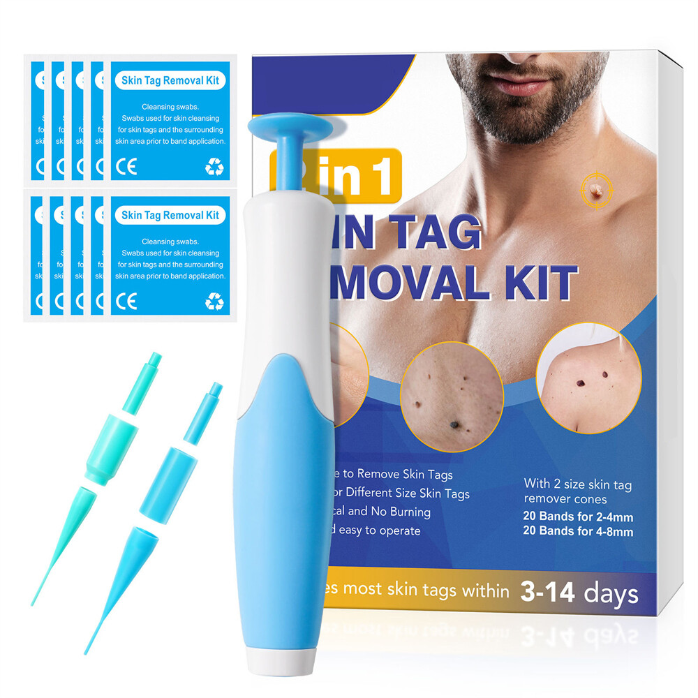 2-in-1 Painless Skin Tag & Mole Remover Kit for Acne Warts