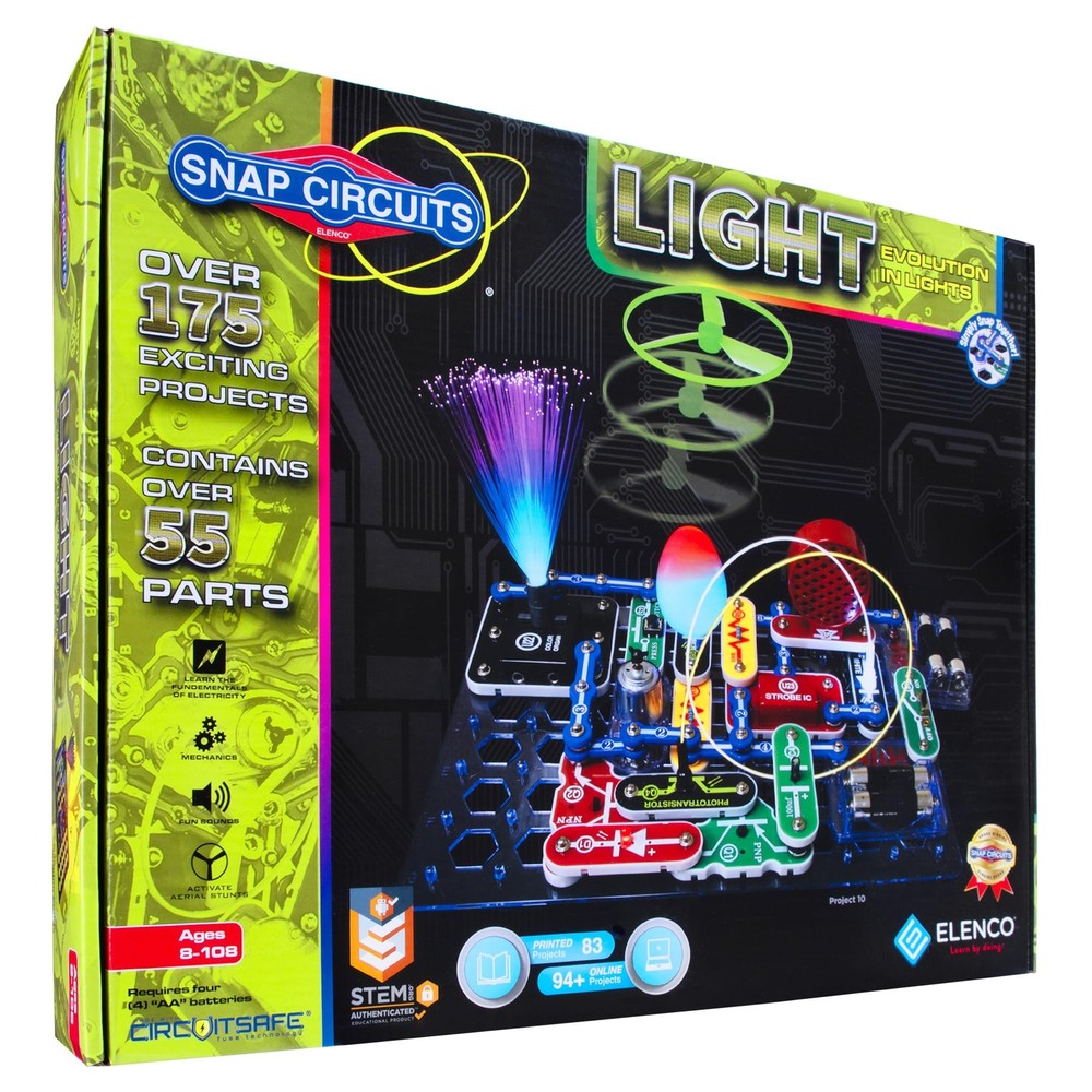 Snap Circuits LIGHT Electronics Exploration Kit | Over 175 Exciting STEM Proj...