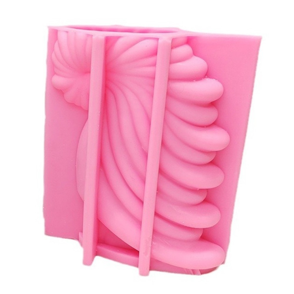 3D Conch Shaped Vase Epoxy Resin Silicone Mold for Cement Concrete DIY