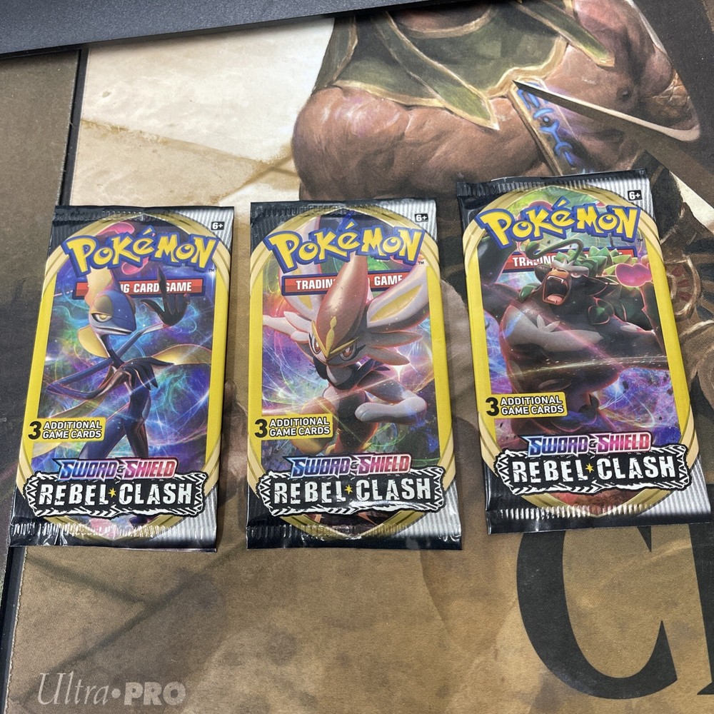 3-Pokemon TCG Sword Shield Rebel Clash - Booster Pack