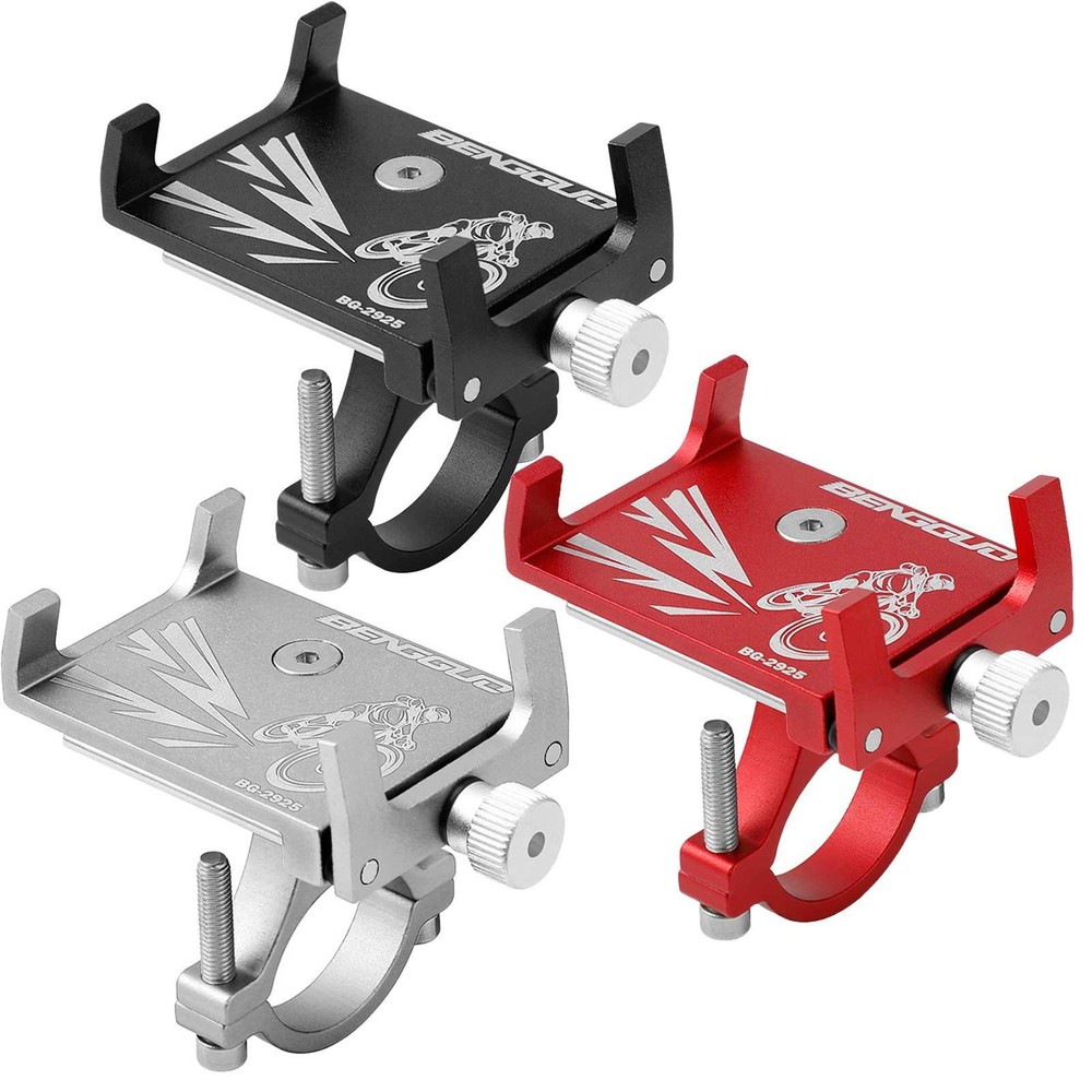 Aluminum Motorcycle Bike Bicycle Holder Mount Handlebar For Cell Phone GPS