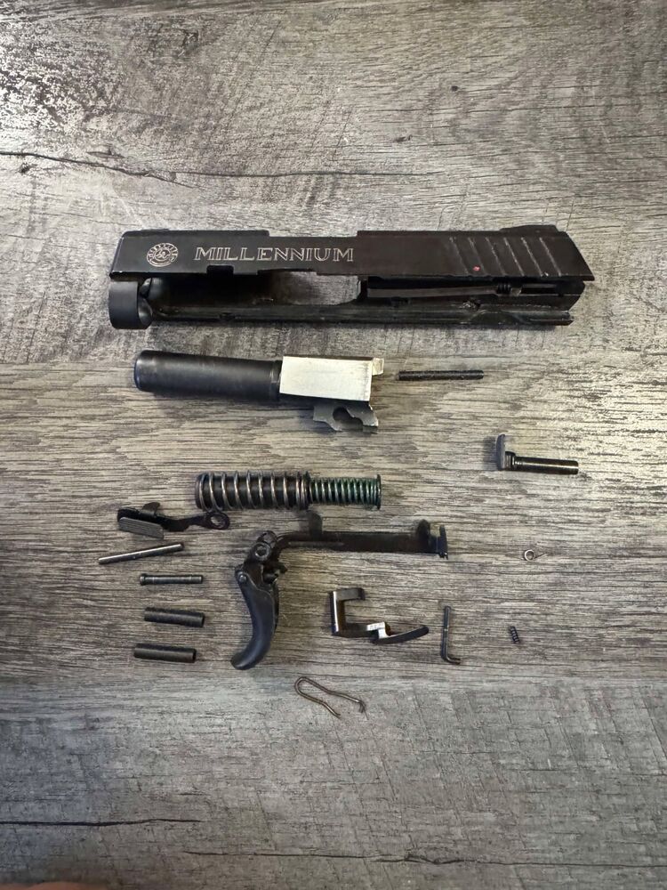 USED OEM TAURUS PT140 BLUED SLIDE BARREL LOWER PARTS TRIGGER EJECTOR .40 CAL