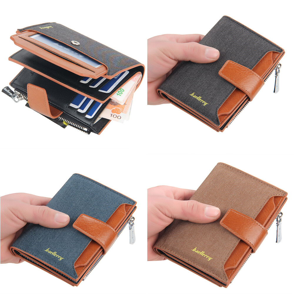 Slim Leather Wallet for Men with Card Slots and Coin Pocket  -image