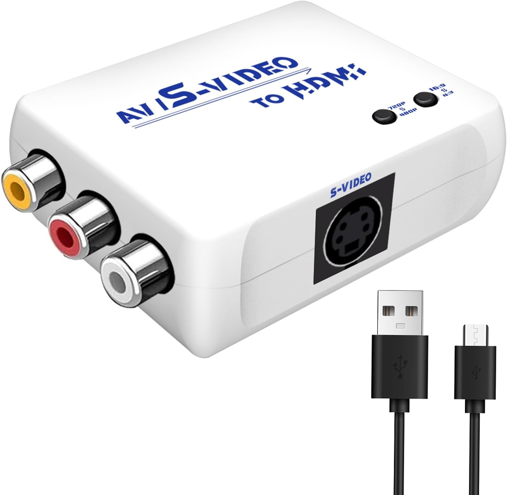 S Video to HDMI Converter with AV Composite CVBS Video Audio Support  