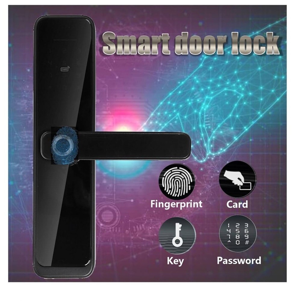 Biometric Fingerprint Smart Lock with Keypad Keyless Entry for Doors  -image