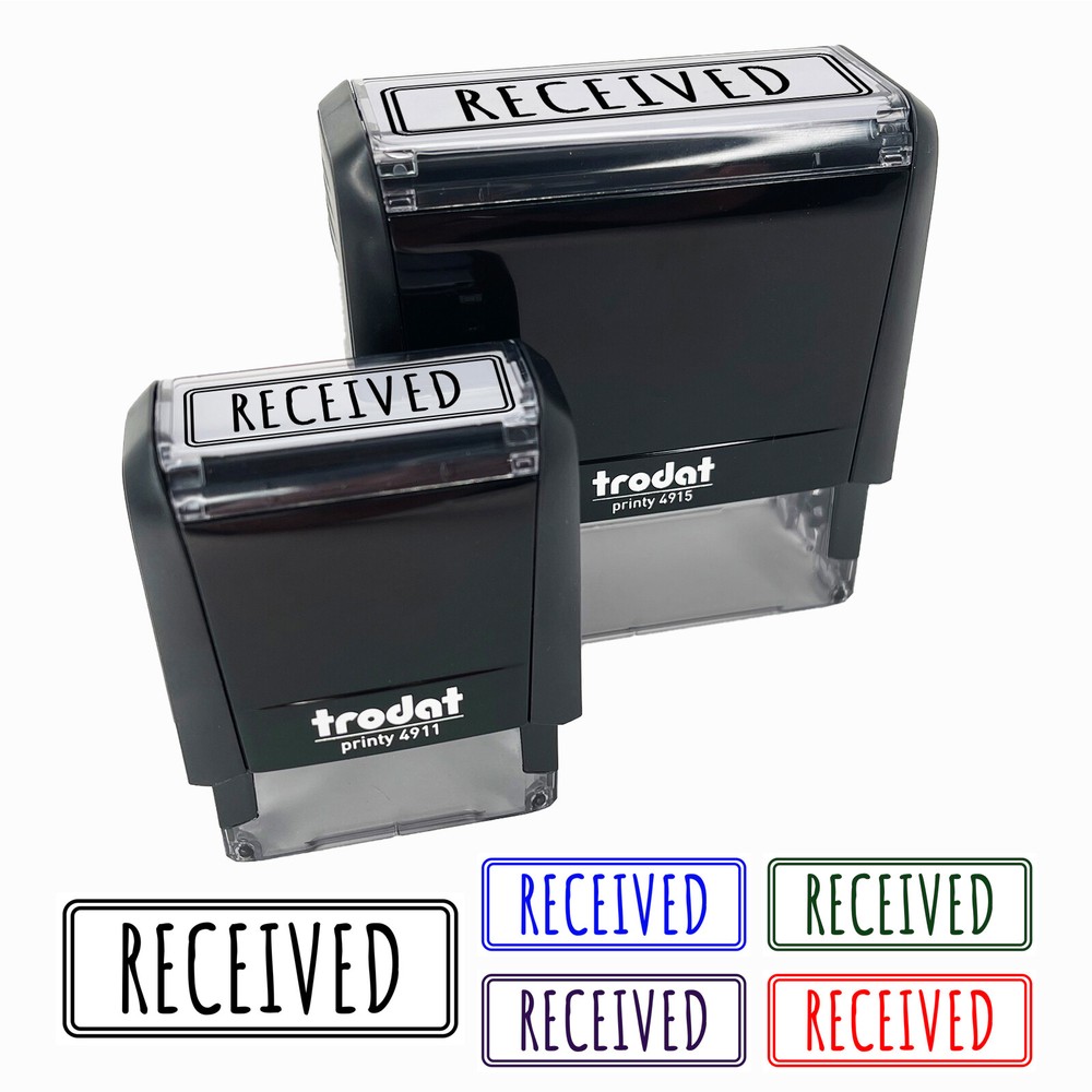 Received Office Filing Self-Inking Rubber Stamp Ink Stamper for Business Office