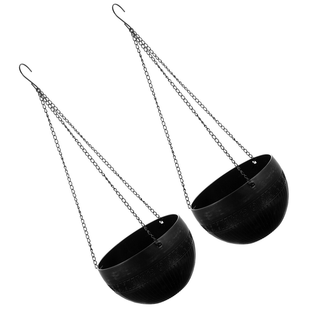 2 Pcs Globes Watering Flowerpot Wide Application Planter Simple Design