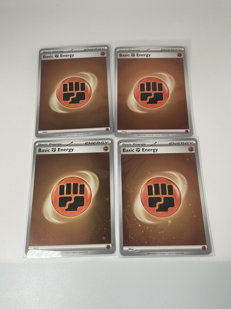 4x Fighting Energy Holo SVE 006 Pokemon 151 NM Fast Shipping