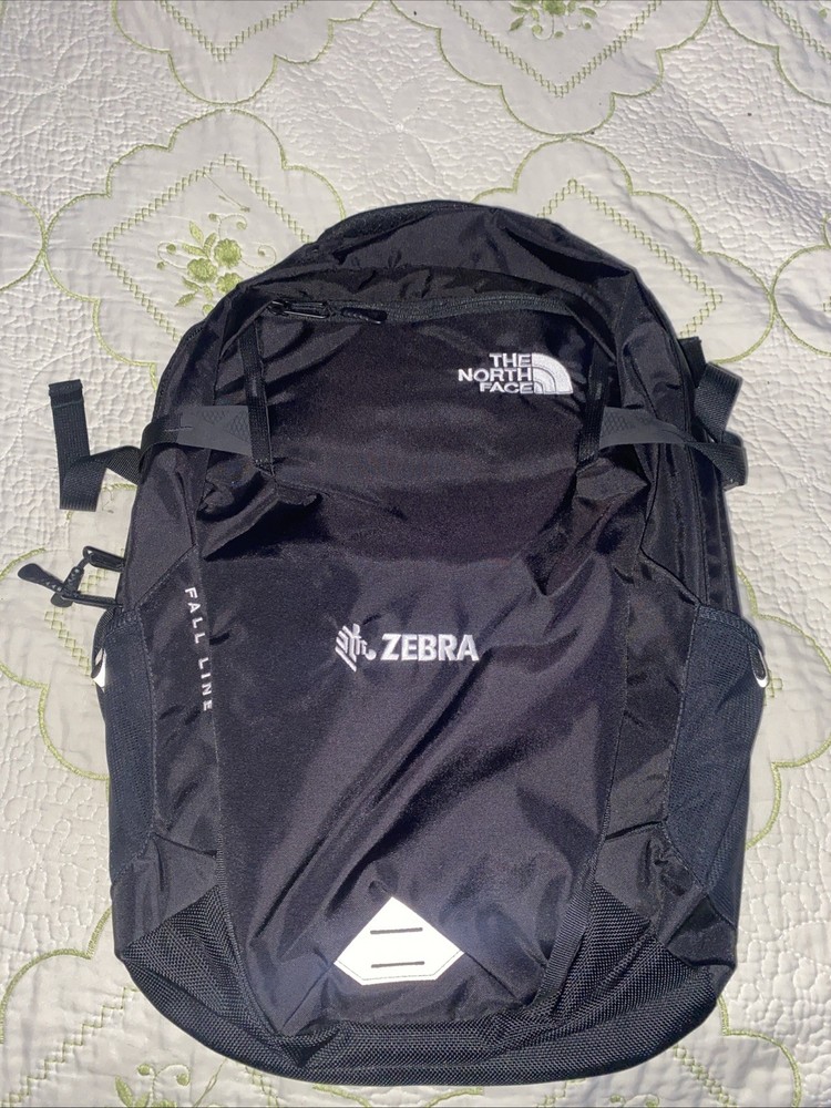 The North Face Fall Line Zebra Backpack FlexVent Black White