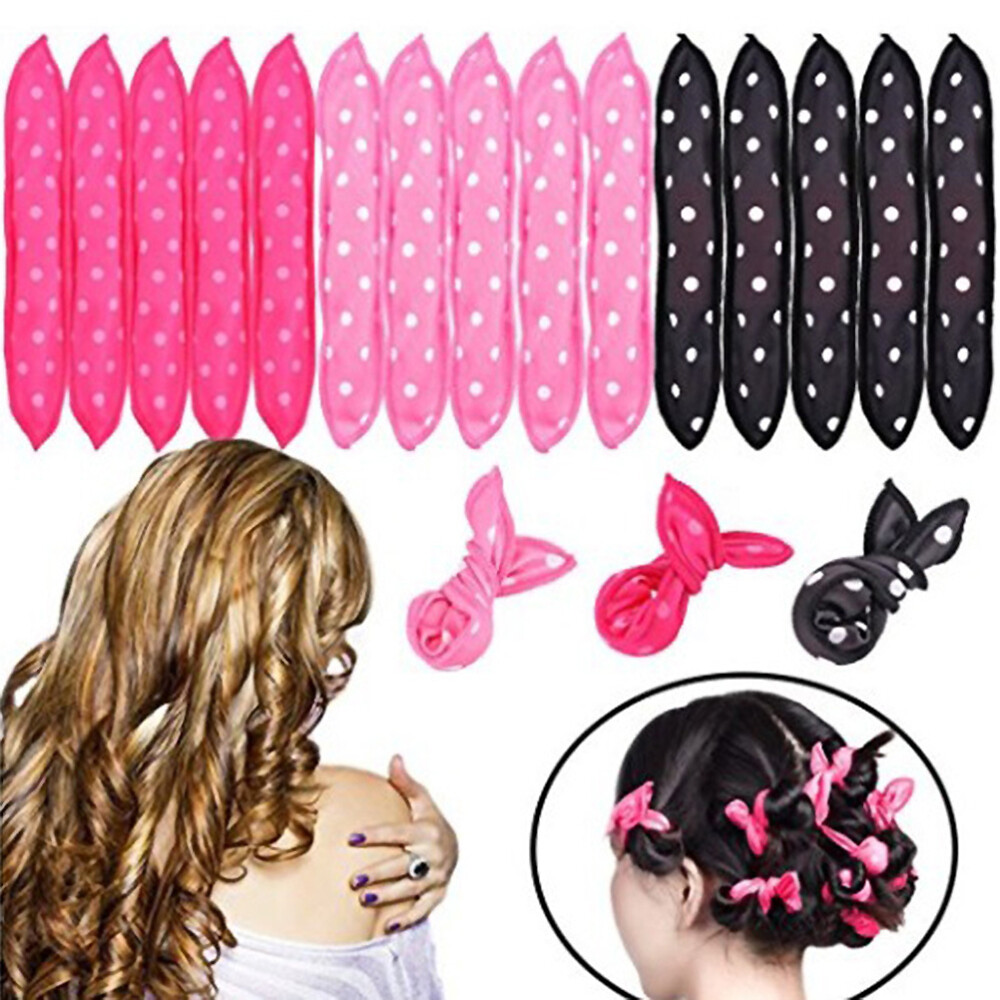 15-Piece Jumbo Sponge Hair Rollers for DIY Styling & Curls