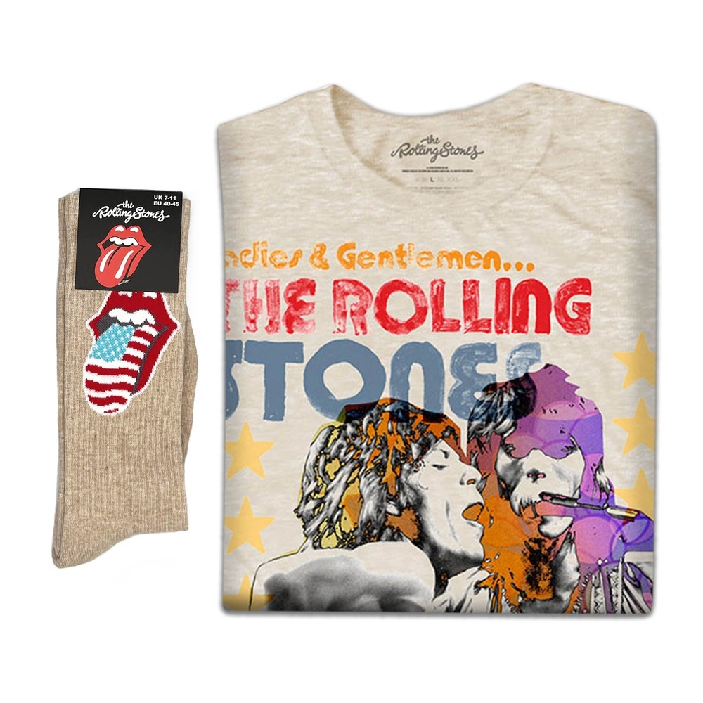 The Rolling Stones | Exclusive Band Gift Set | Mick and Keith Watercolour Stars