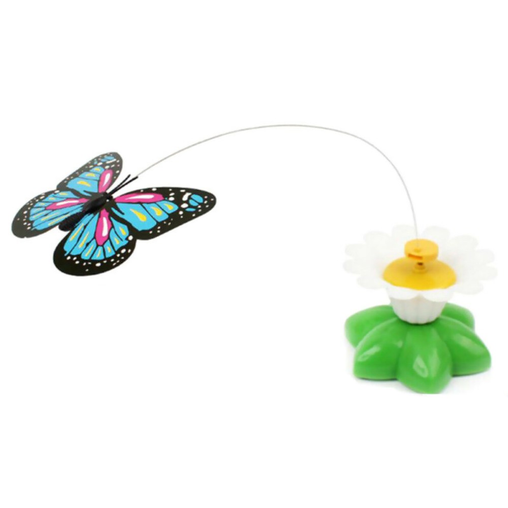 Interactive Electric Rotating Butterfly Toy for Cats Fun Training Play