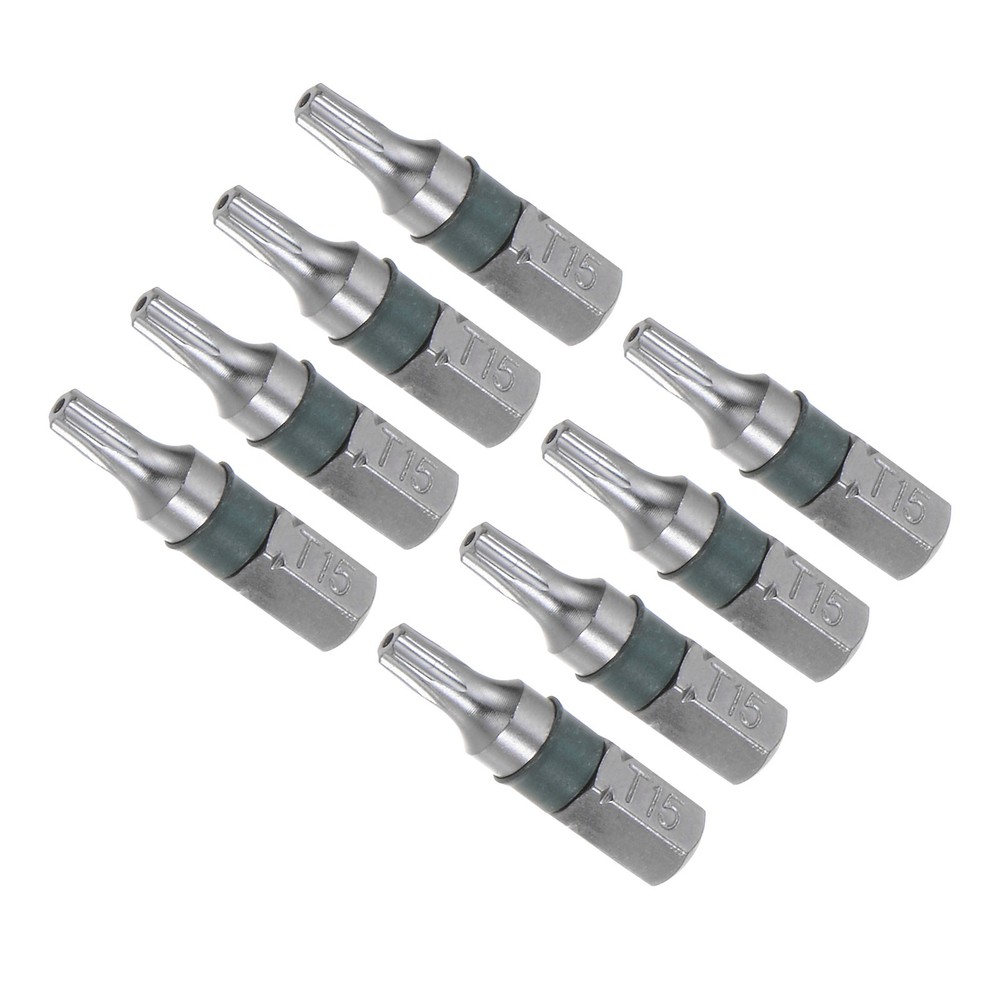 8pcs Torx Screwdriver Bits 25mm Length 1/4