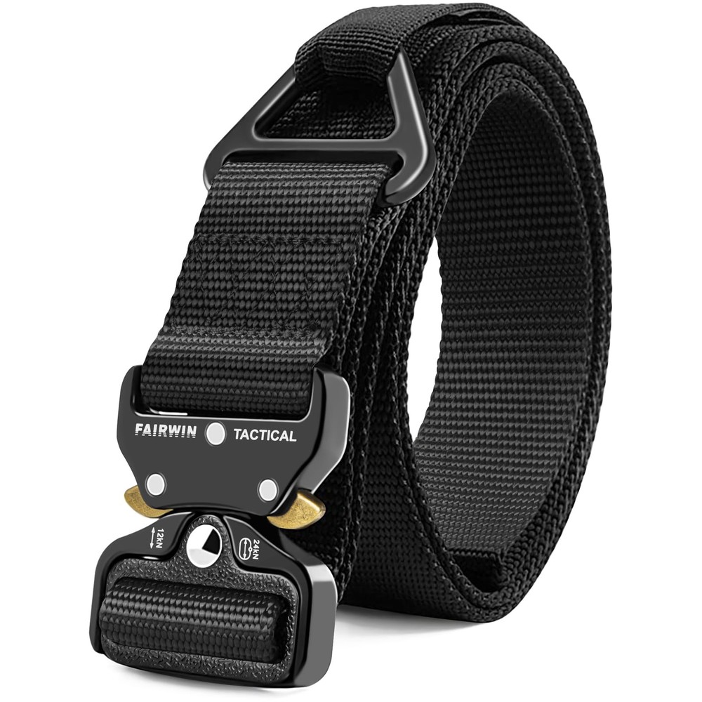 Men's Tactical Belt, Rigger Belt, Utility Nylon Web Waist Work Belt for Men w...