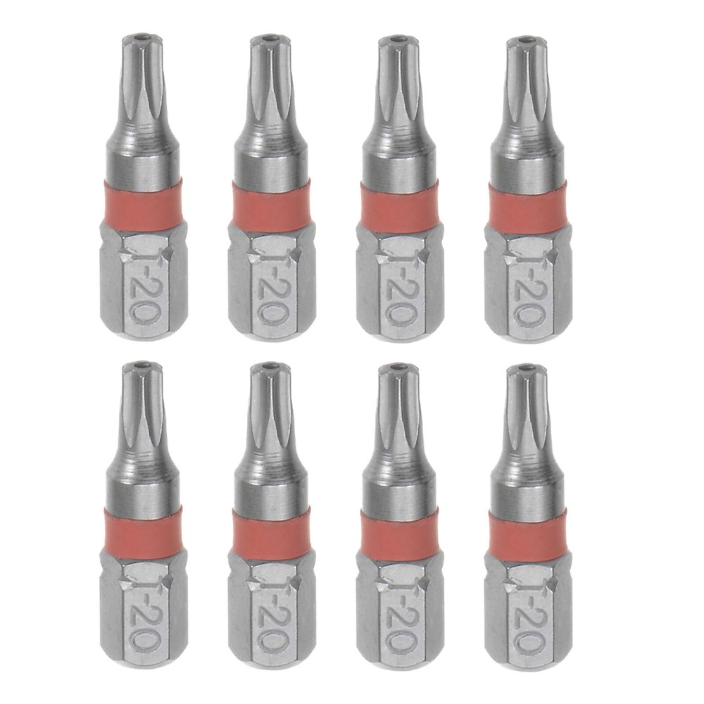 8pcs T20 Torx Hex Screwdriver Bit Set with 1/4 Inch Magnetic Hex Shank for Power Drills