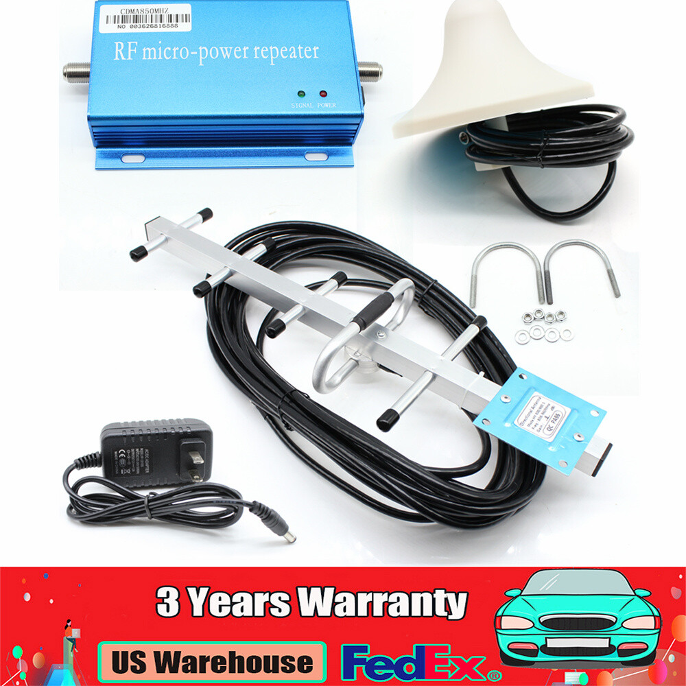 Cell Phone Signal Booster Home 3G 4G 850MHz CDMA Booster Amplifier Repeater Kit