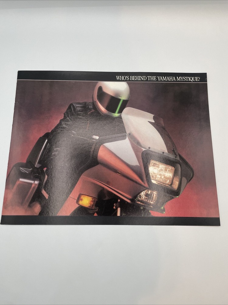 1986 Yamaha Motorcycle Dealer Sales Brochure Catalog Accessories Mystique