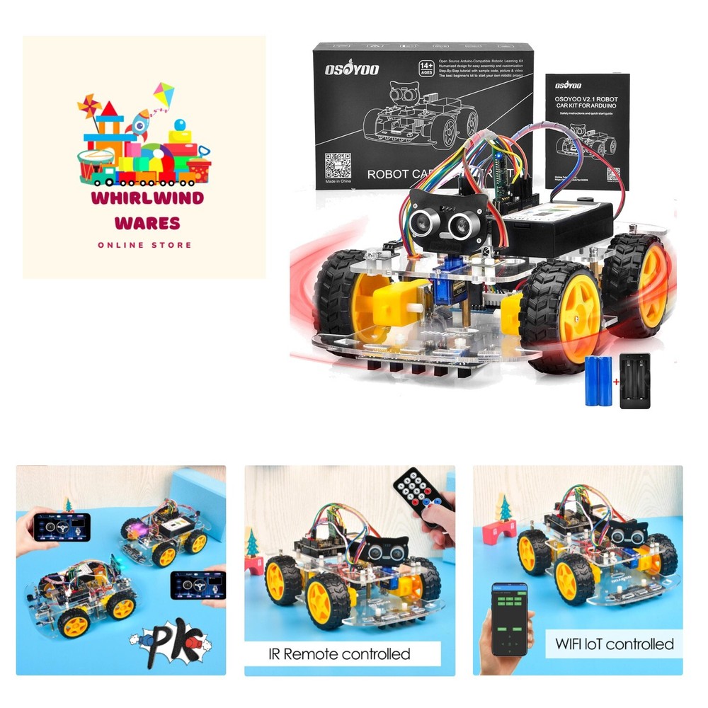 V2.1 Smart IOT Robot Car Kit for Arduino - Early STEM Education for Beginner ...-image