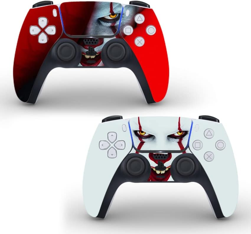 PS5 Controllers Skin Covers Vinyl Stickers Skin Decals Horror Wrap for Play Stat