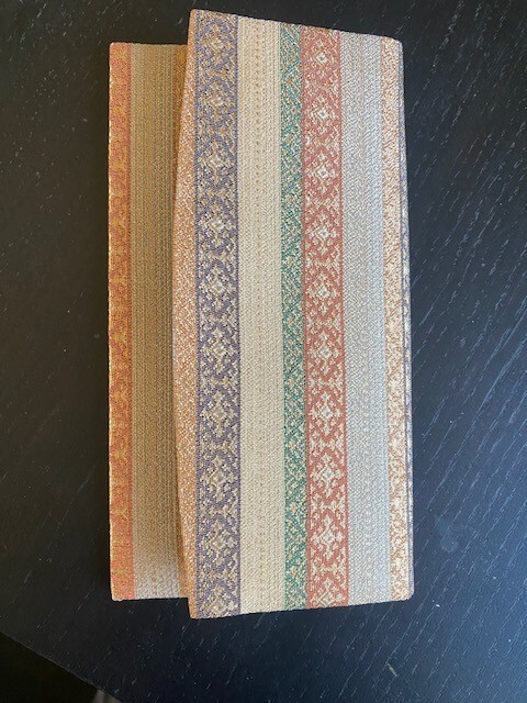 Elegant women's fabric folded wallet clutch  