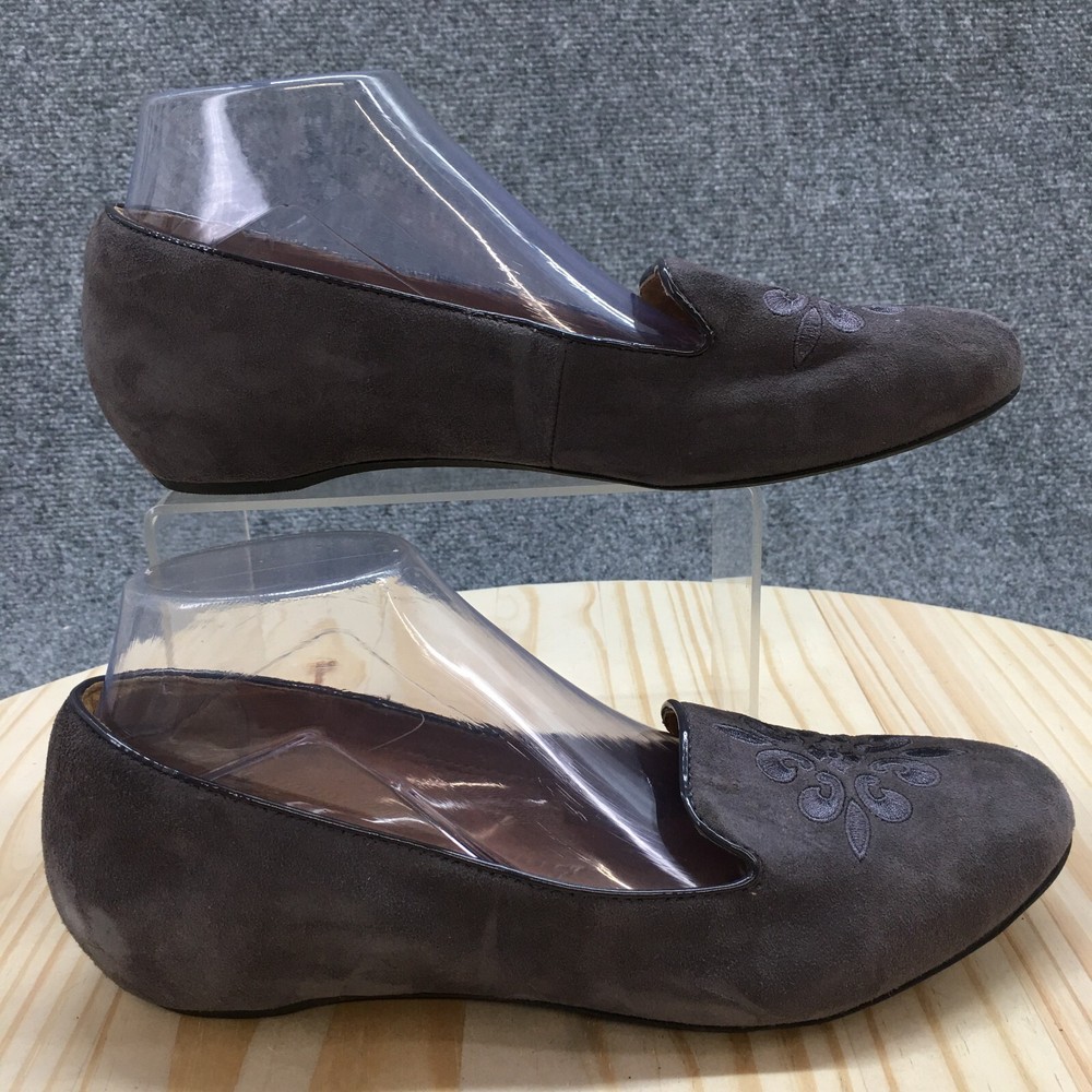 Clarks Artisan Shoes Womens 9 M Alitay Kallen Loafers Purple Almond toe Casual-image