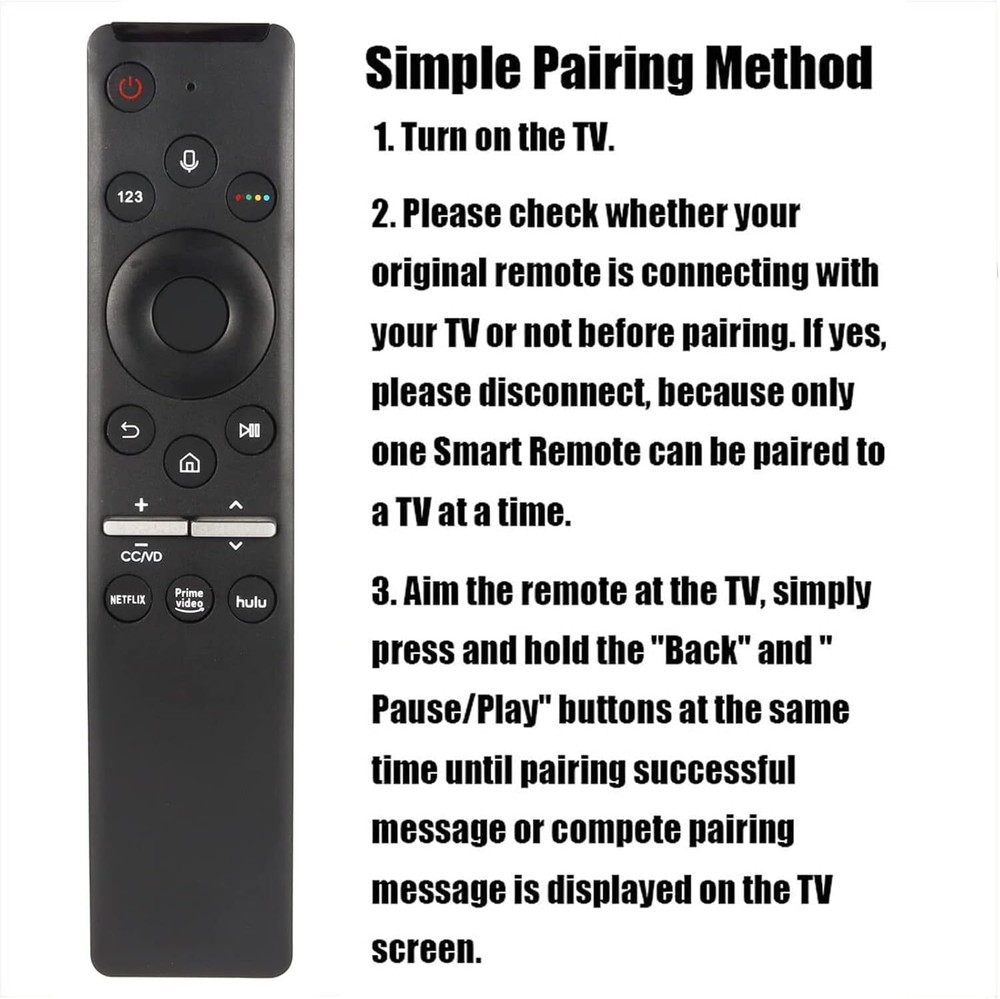 Samsung RU8000 Series Voice Remote Control for UN82RU8000 UN85RU8000 UN55RU8000FXZA Smart TVs-image