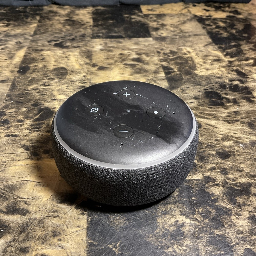 Amazon Echo Dot (3rd Generation) Smart Speaker with Alexa - Charcoal, No Adapter