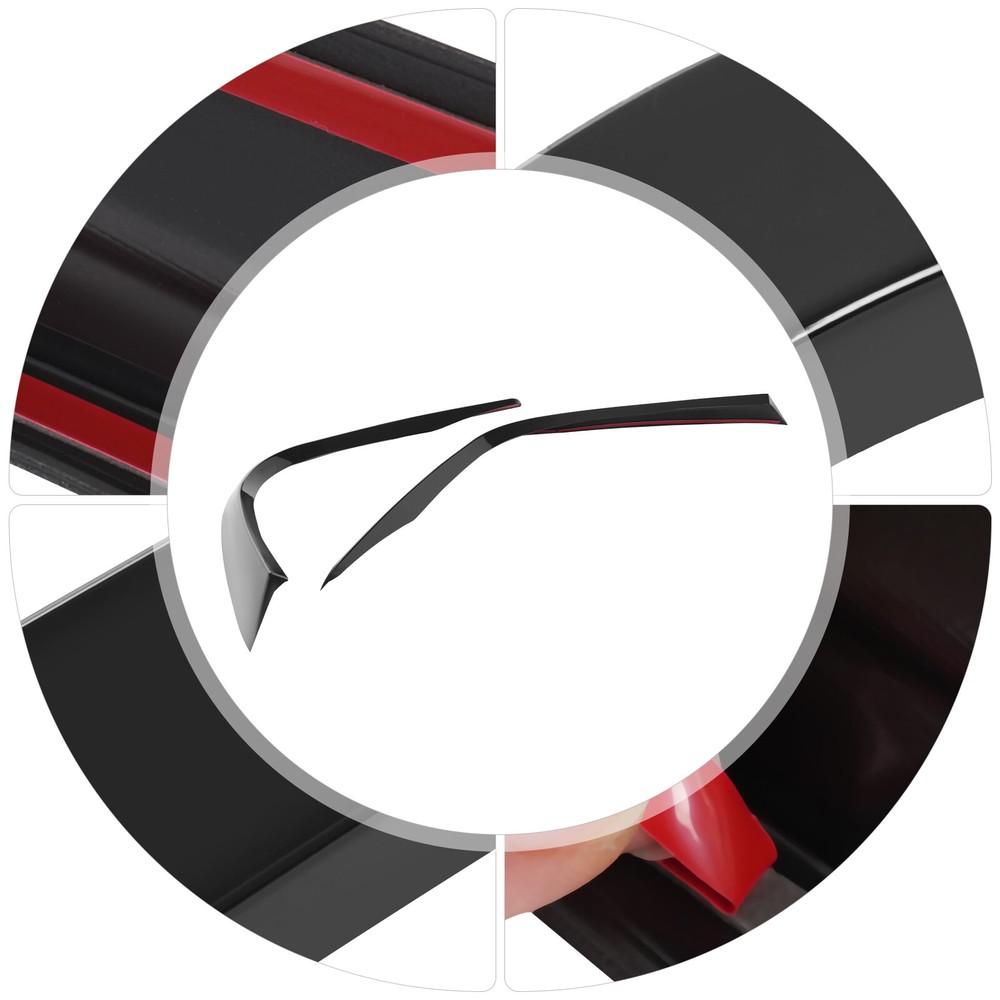 For Toyota Camry SE XSE 2018-2020 Front Bumper Fog Light Trim Cover Gloss Black