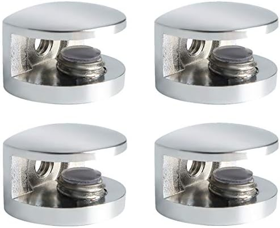 Glass Shelf Bracket Adjustable Shower Brackets,Heavy Duty Clamp Holder for 5-8Mm