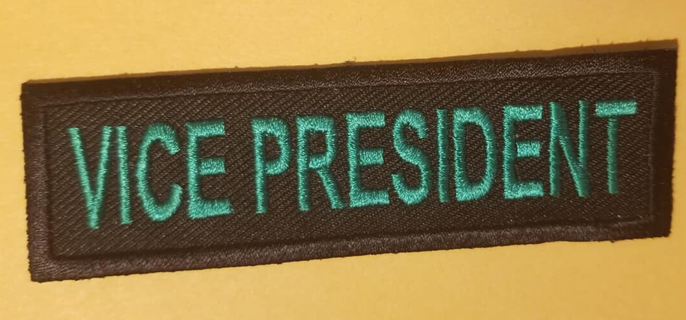 VICE PRESIDENT Club Officer Embroidered Patch Worldwide shipping-image