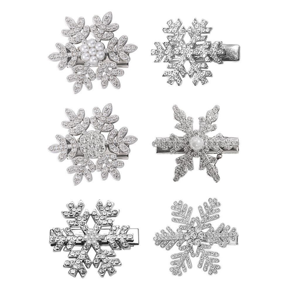 Snowflake Bridal Hair Clips for Weddings Ladies Hair Accessory T7N7