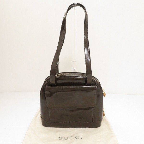 GUCCI Shoulder Bag Bamboo Enamel Made in Italy  888895 452010