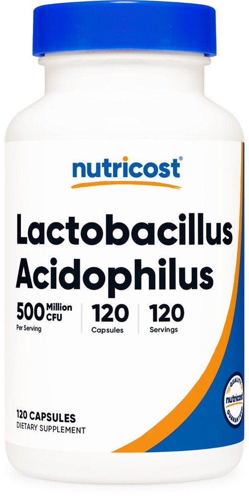 Nutricost Lactobacillus Acidophilus Probiotic 500M CFU 120 Capsules