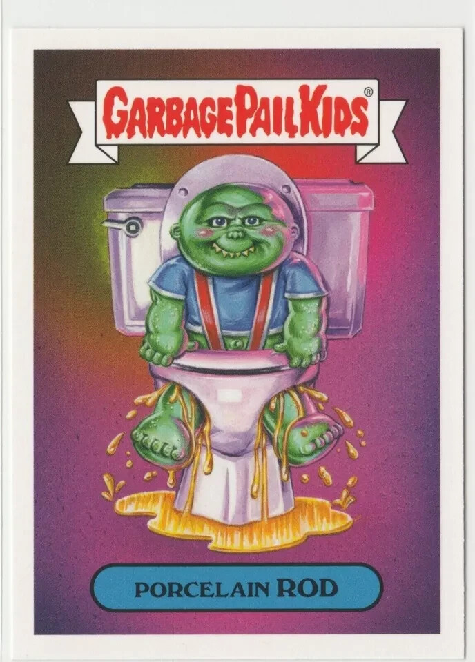 Vintage Garbage Pail Kids GPK 2019 Porcelain Rod #7b Oh the Horror-ible Card  