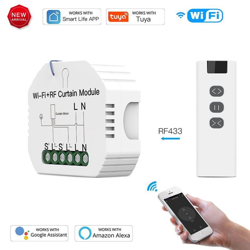 Smart WiFi RF Module for Electric Roller Shutter Motor Control  
