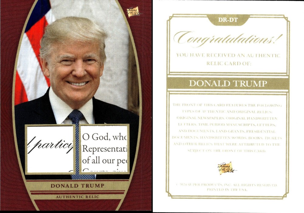 2024 Pieces of the Past Donald Trump Double Relic #DR-DT