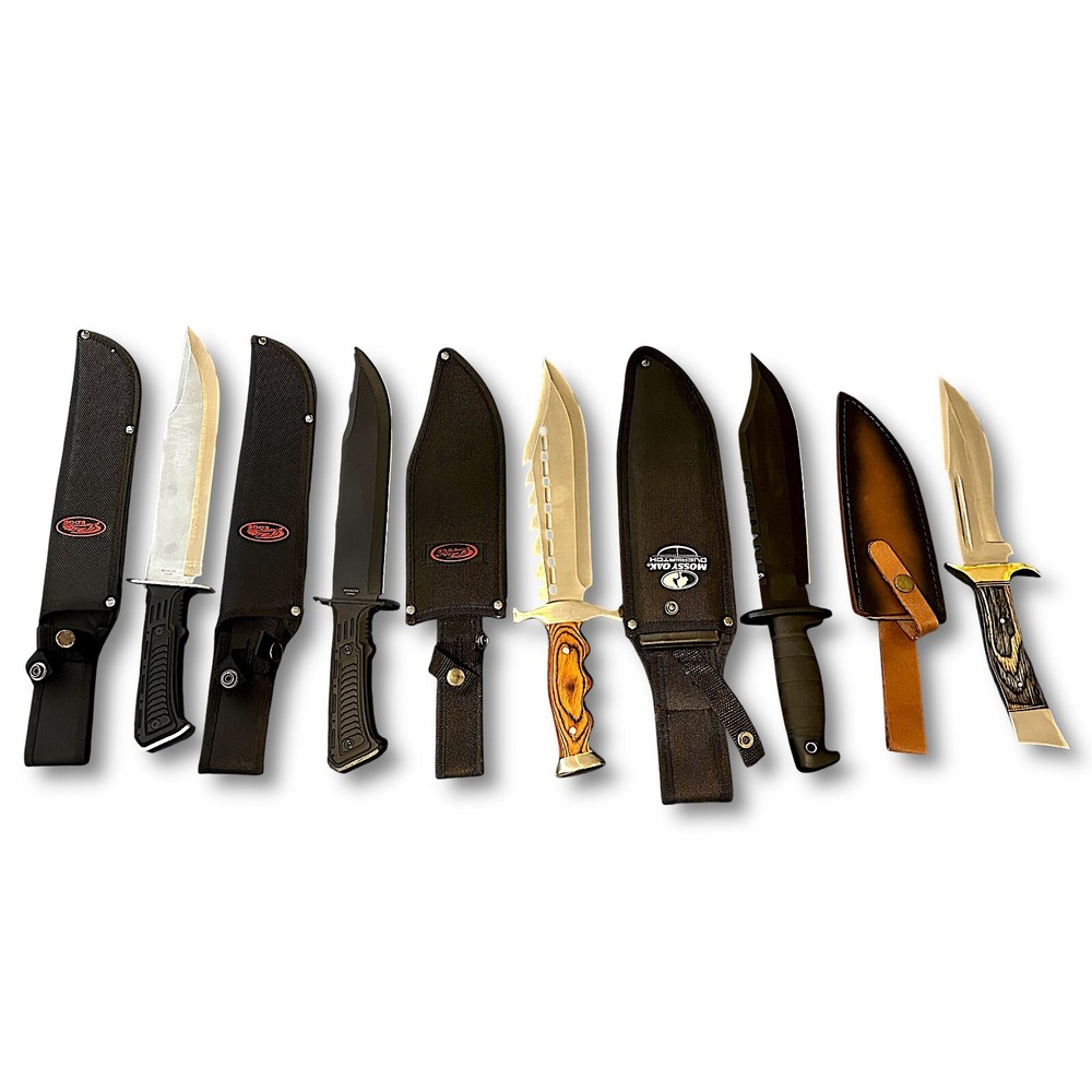 Bowie Knife Fixed Blade in 7-10 Inch Sizes for Hunting Tactical Survival