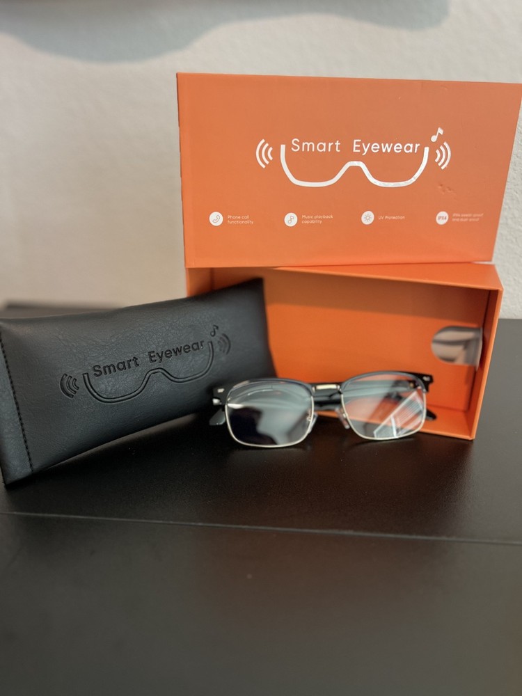 Smart Glasses Bluetooth Black Gold Brand New Wireless Audio Sunglasses