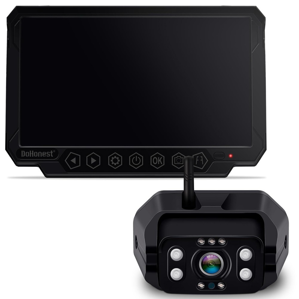 FHD 1080P Digital Wireless Backup Camera and 7'' DVR Monitor Support Dual/Qua...