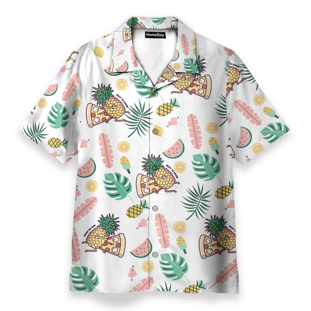 Fuuny Food Pizza Pineapple Need To Know   Hawaiian Shirt Beach Shorts