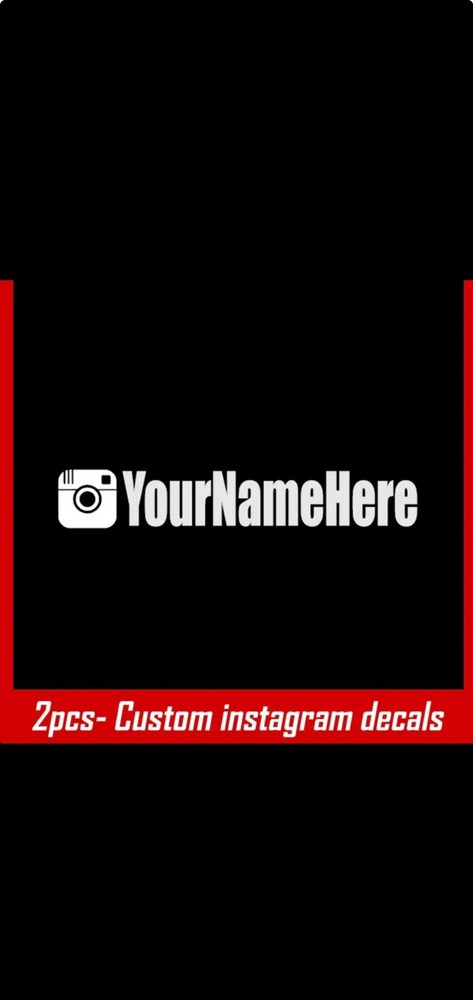 Customer Instagram Stickers For Car Window-image