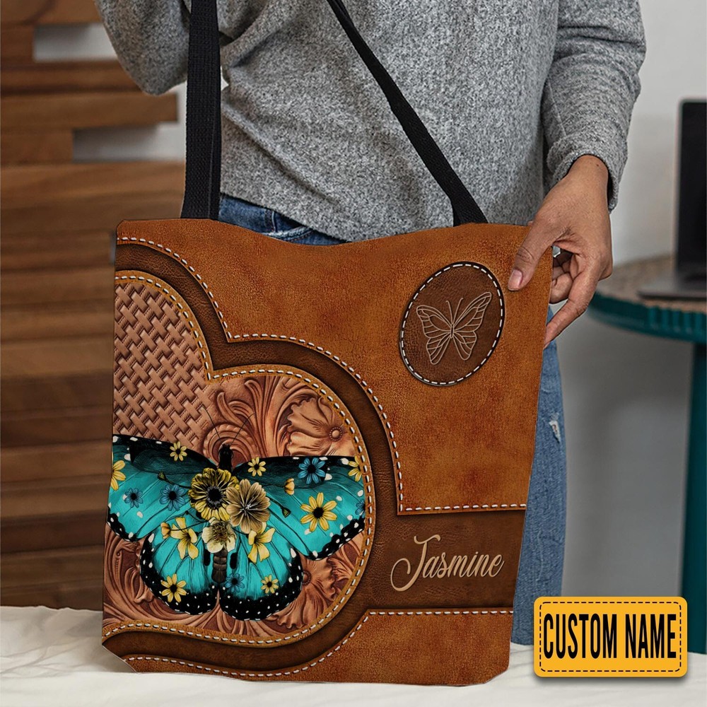 Personalized Butterfly Tote Bag for Women - Stylish Shoulder Bag-image