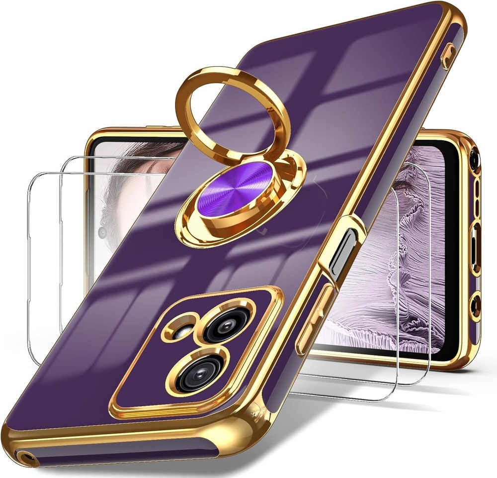 For Moto G Stylus 5G Case With Soft TPU Protective Cover and 360° Ring Kickstand