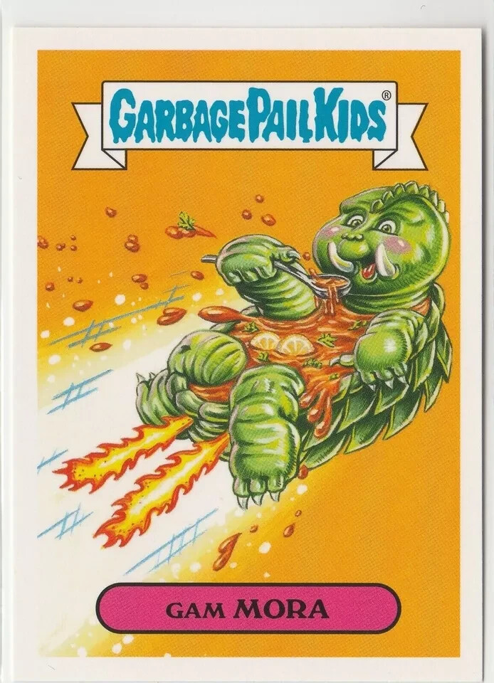 Gam Mora #3a Garbage Pail Kids GPK 2018 Oh the Horror-ible Trading Card