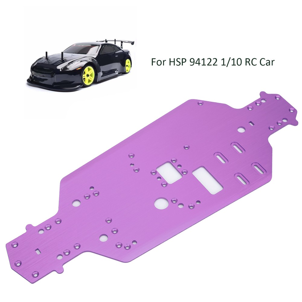 (Purple)Aluminum Alloy Chassis Bottom Plate Replacement Upgrade Parts NEW